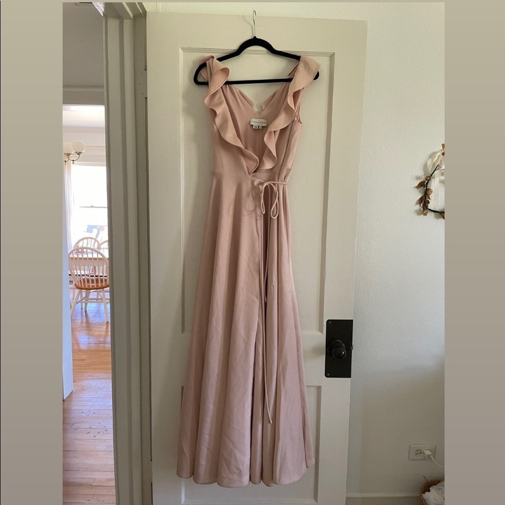 BHLDN Tansy Maxi Dress in Oyster - Size 0